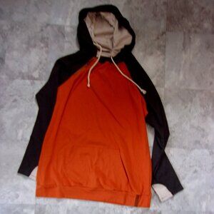 $62 NEW size 3x  womens ampersand avenue orange hoodie sweatshirt shirt gray 3 x